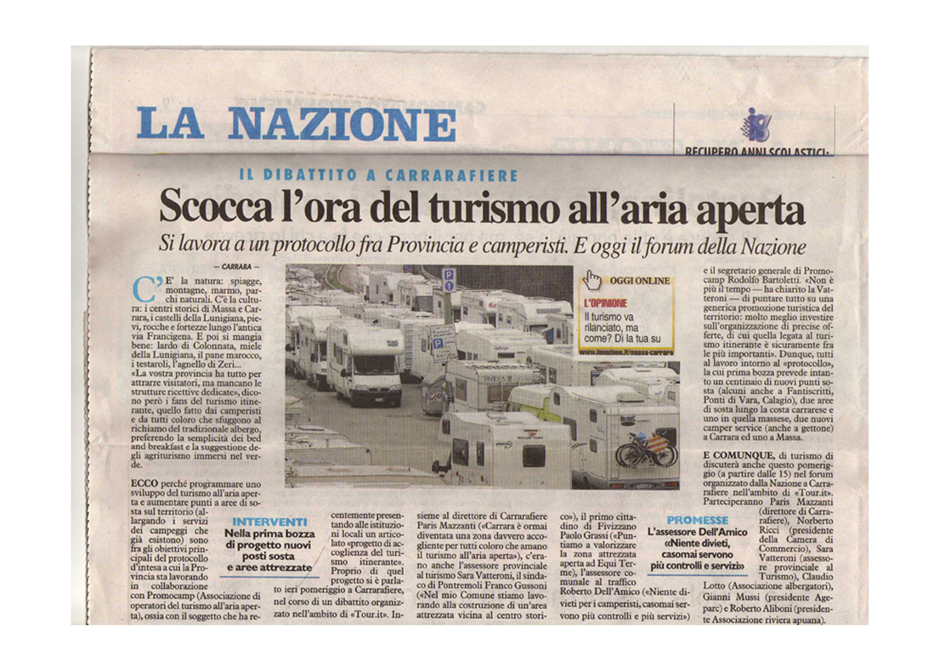 LE INIZIATIVE DI PROMOCAMP SULLA STAMPA
